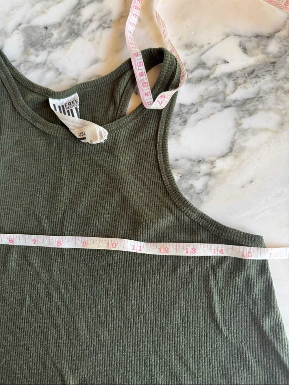 Free People Boho Ribbed A-Line Racerback Tank Women’s Small - Picture 9 of 14